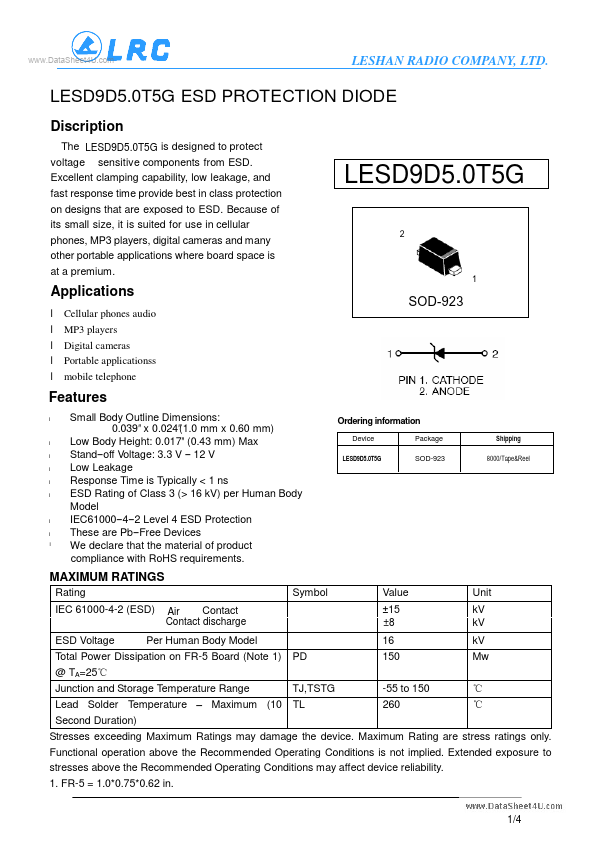 LESD9D5.0T5G