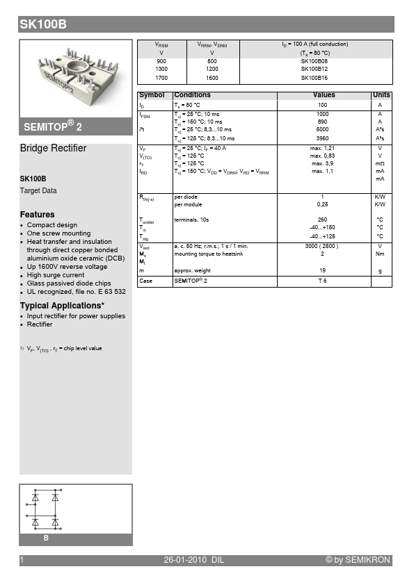 SK100B Semikron International