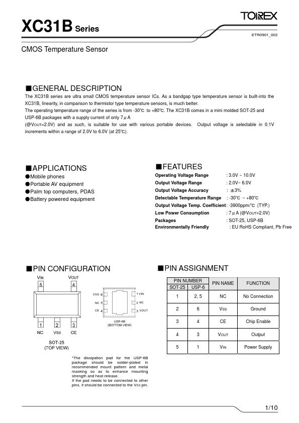 XC31BPN40A Torex Semiconductor
