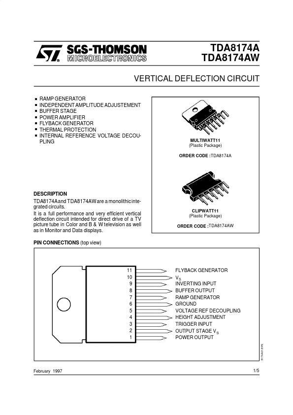 TDA8174AW ST Microelectronics