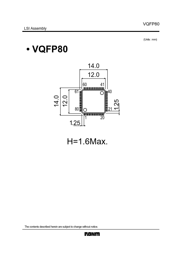 <?=VQFP80?> डेटा पत्रक पीडीएफ