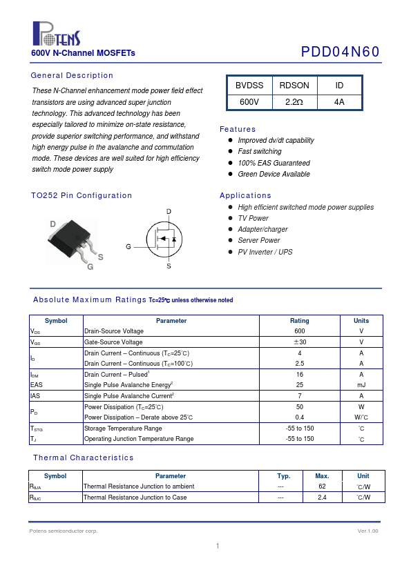 PDD04N60