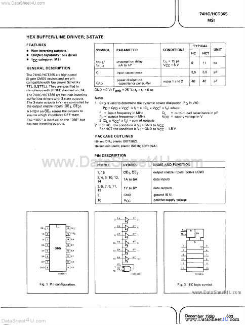 PC74HCT365 NXP