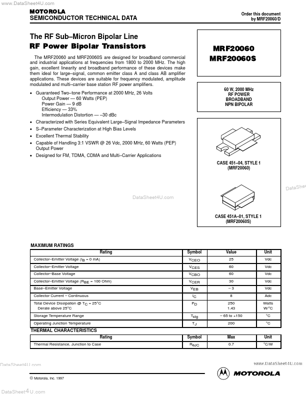 MRF20060 Motorola