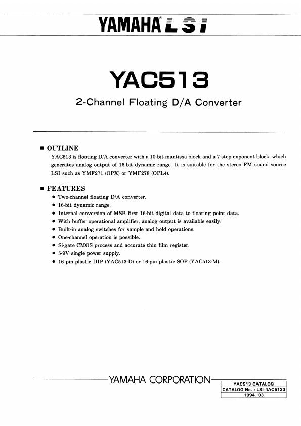 YAC513 Yamaha