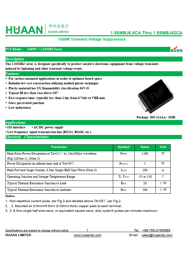 1.5SMBJ27CA