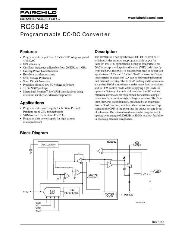 RC5042 Fairchild Semiconductor