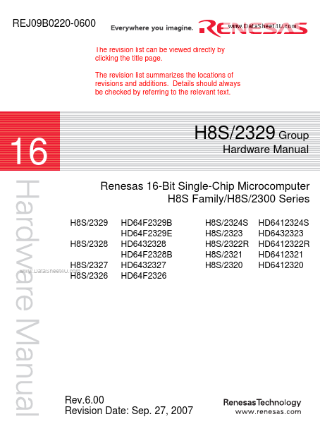 HD64F2329E Renesas Technology