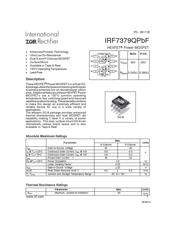 IRF7379QPbF International Rectifier