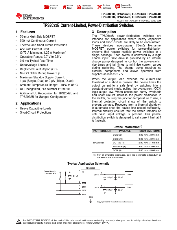 TPS2041B Texas Instruments