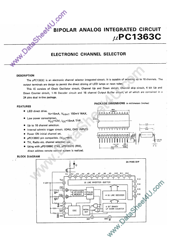 <?=UPC1363C?> डेटा पत्रक पीडीएफ