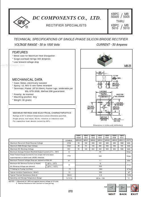 MB504 Dc Components