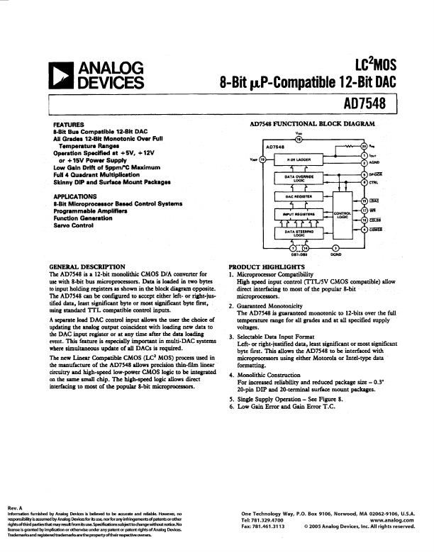 AD7548 Analog Devices