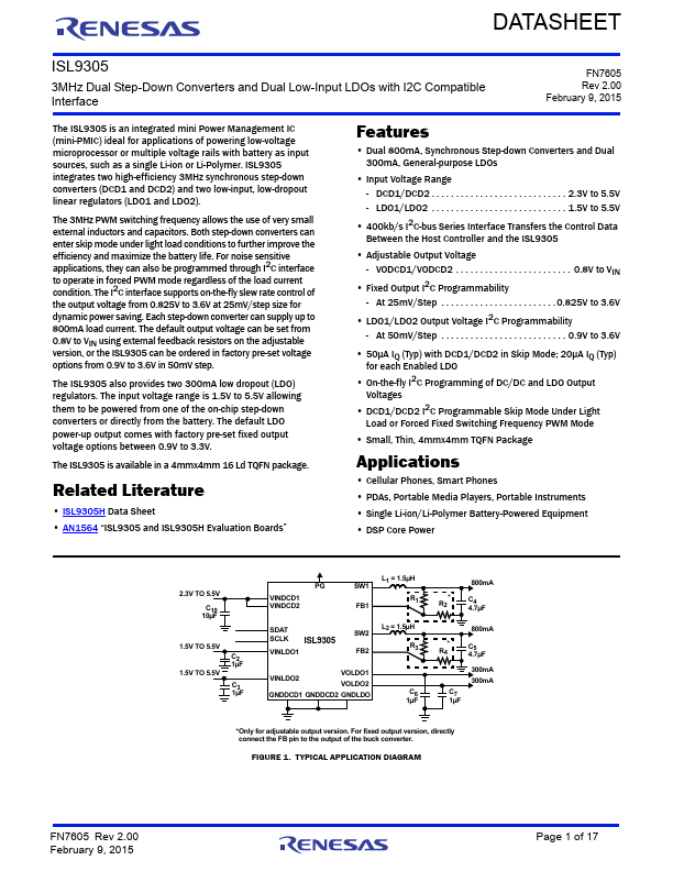 ISL9305 Renesas