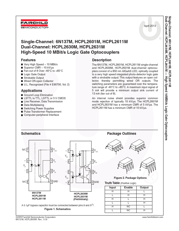 HCPL2611M Fairchild Semiconductor