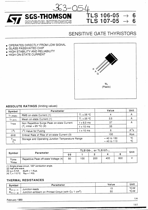 TLS106-05 STMicroelectronics