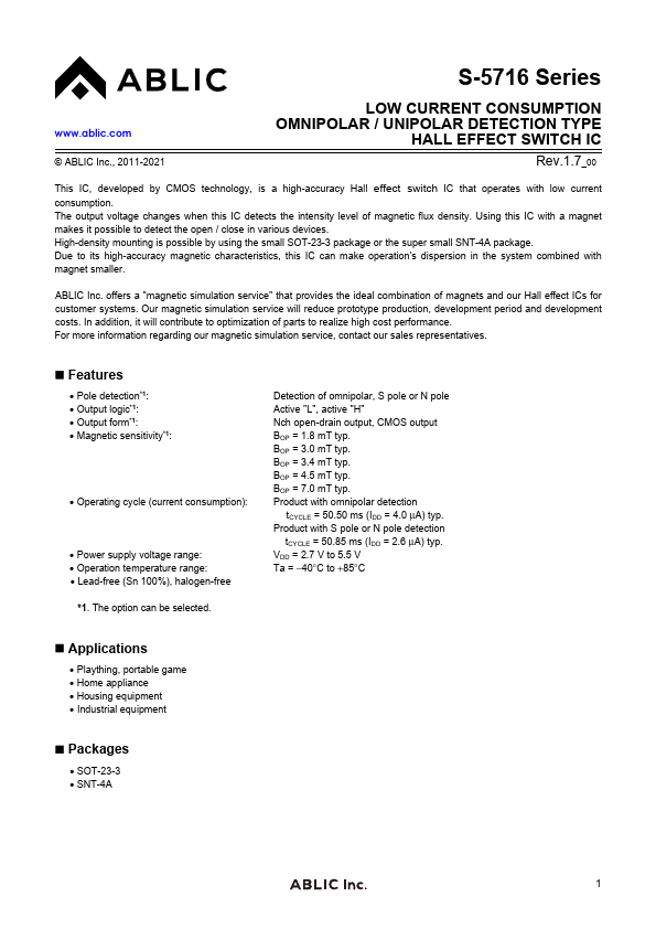 S-5716 ABLIC