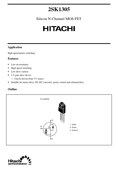 2SK1305 Hitachi Semiconductor