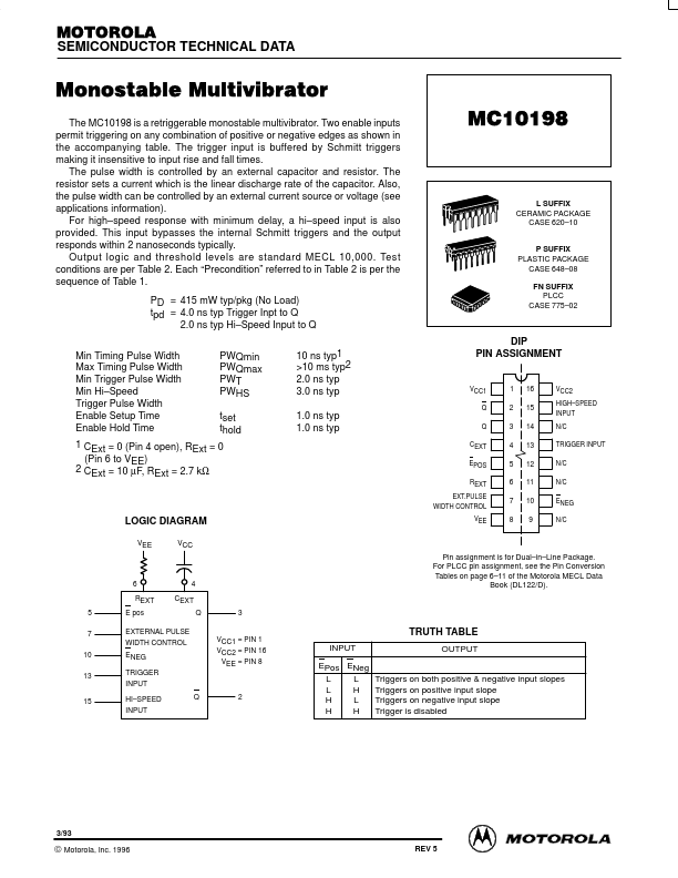MC10198P Motorola