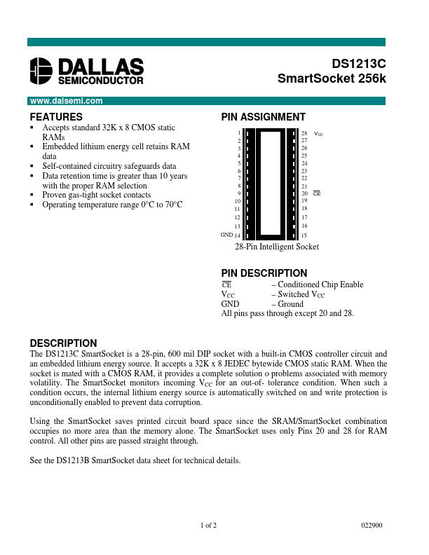 DS1213C Dallas Semiconducotr