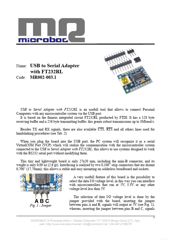MR002-003.1 MICROBOT
