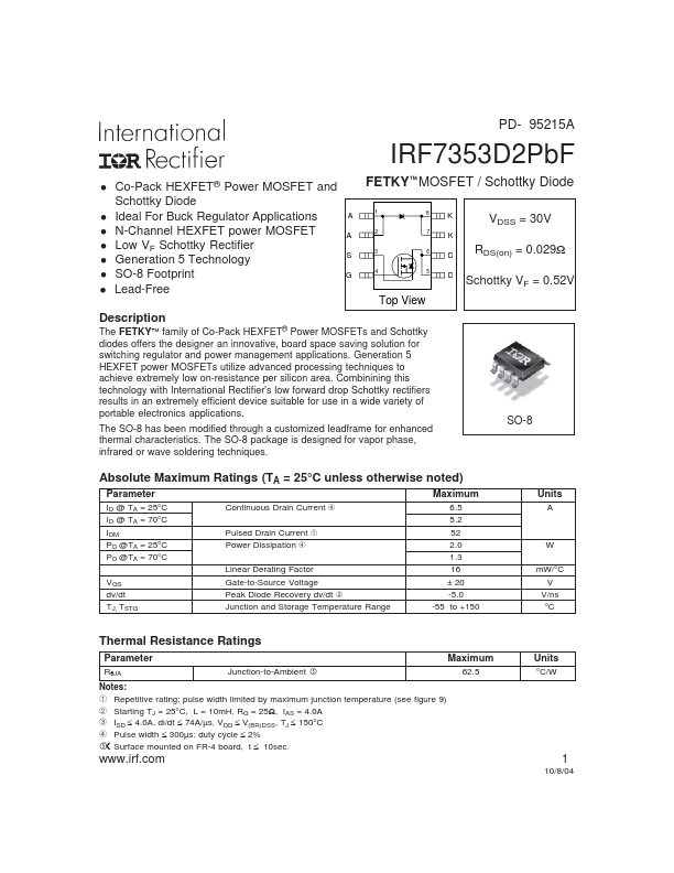 IRF7353D2PbF International Rectifier