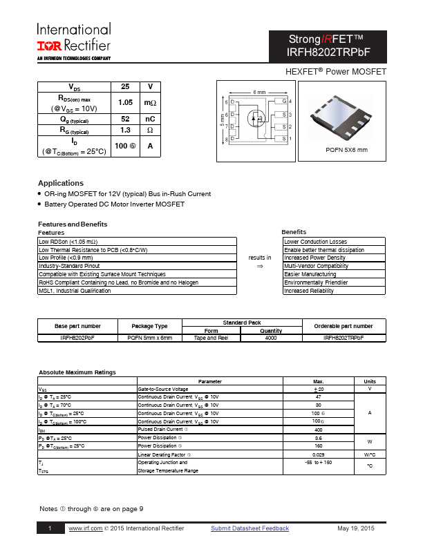 IRFH8202TRPBF