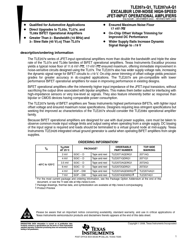 TLE2074A-Q1