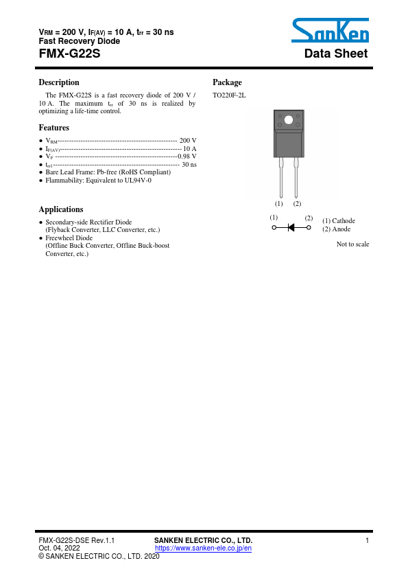 FMX-G22S Sanken electric