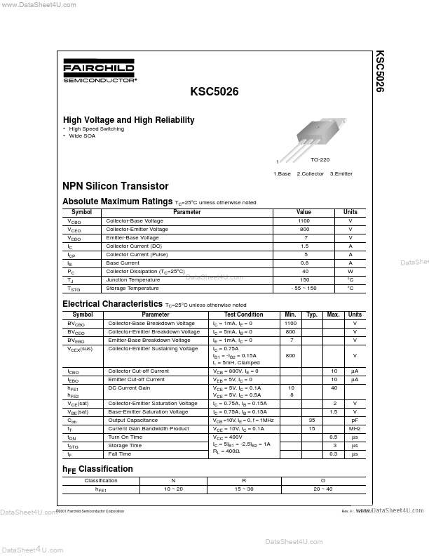 <?=KSC5026?> डेटा पत्रक पीडीएफ