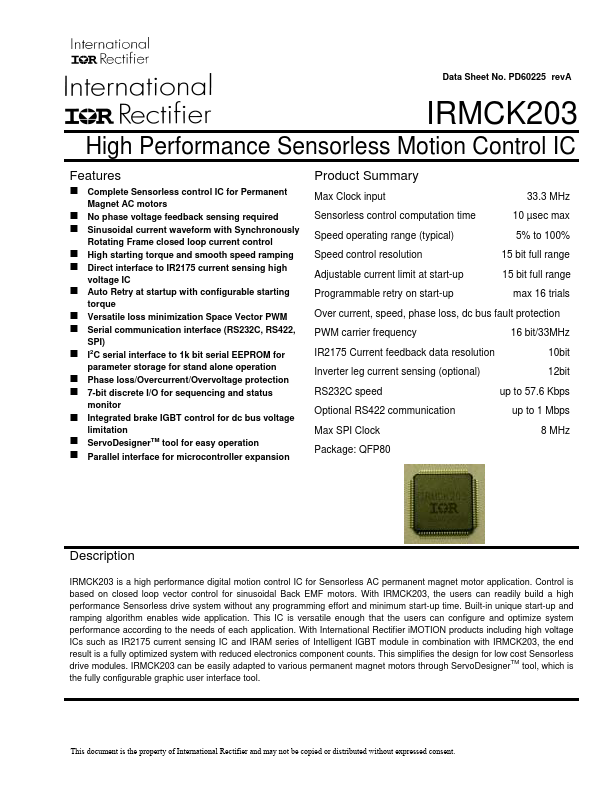 IRMCK203 International Rectifier