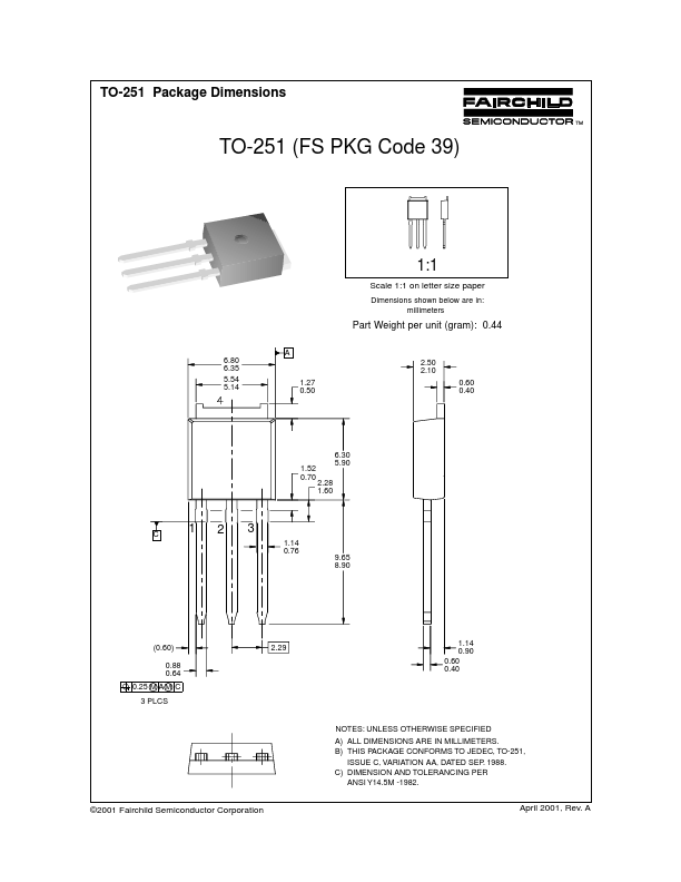 TO-251 Fairchild Semiconductor