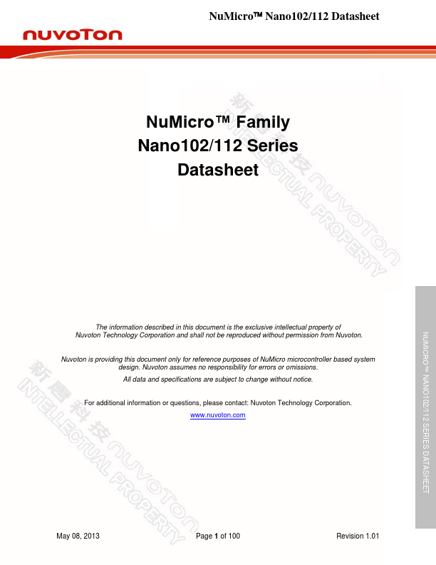 Nano102 nuvoton