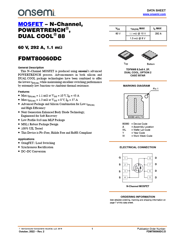 FDMT80060DC ON Semiconductor
