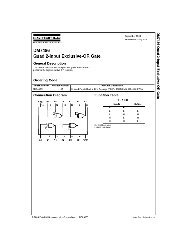 7486 Fairchild Semiconductor