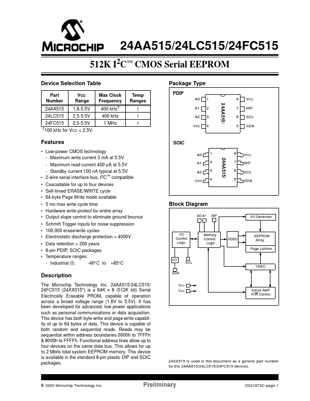 24LC515 MicrochipTechnology