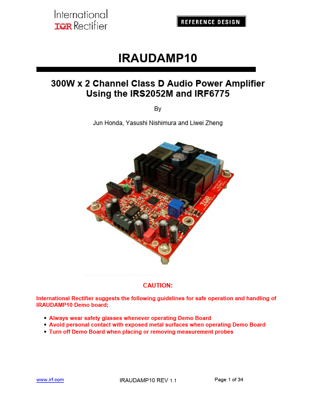 IRAUDAMP10 International Rectifier