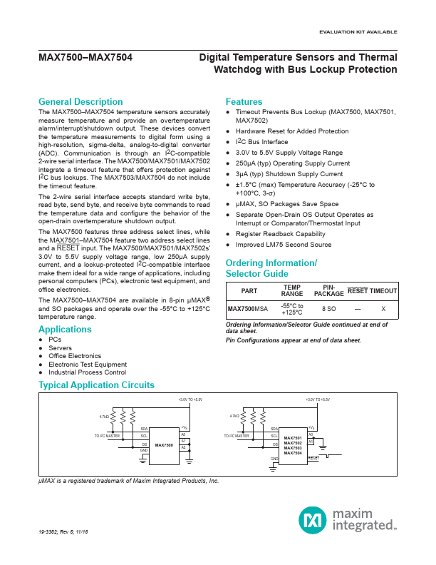 MAX7504 Maxim Integrated