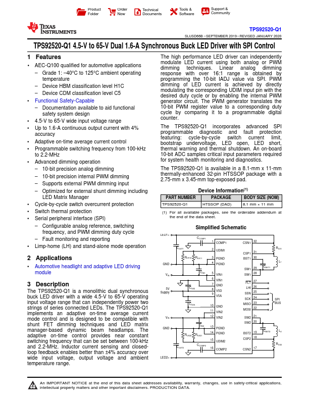 TPS92520-Q1