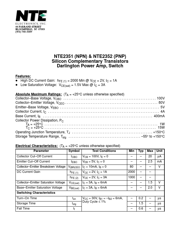 NTE2351