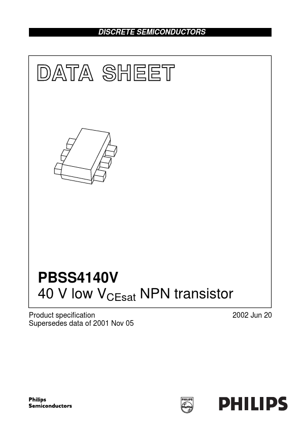 <?=PBSS4140V?> डेटा पत्रक पीडीएफ