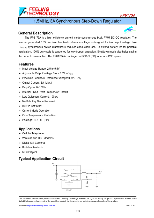 FP6173A Feeling Technology