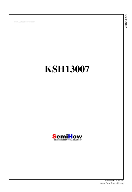 KSH13007 SemiHow