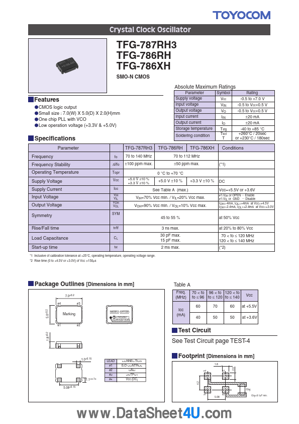 <?=TFG-786XH?> डेटा पत्रक पीडीएफ