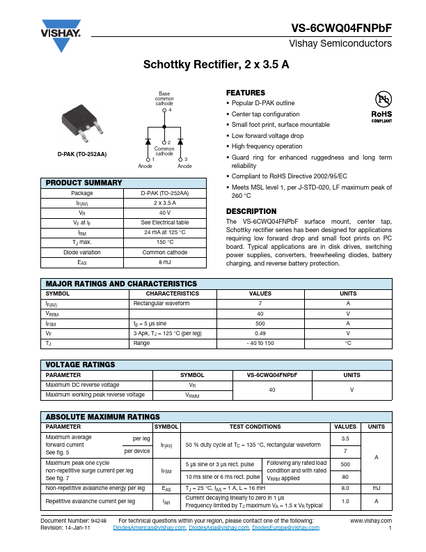 VS-6CWQ04FNPbF