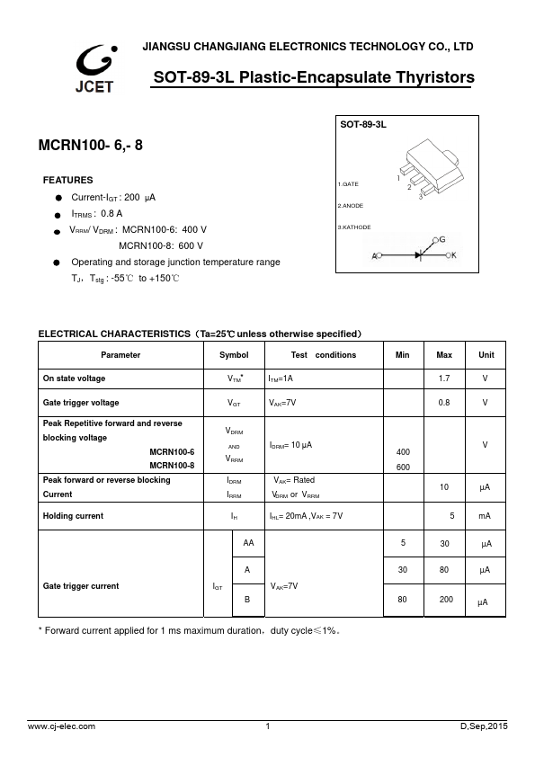 MCRN100-8 JCET