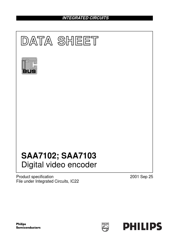 <?=SAA7102?> डेटा पत्रक पीडीएफ