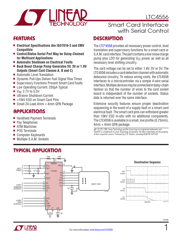<?=LTC4556?> डेटा पत्रक पीडीएफ