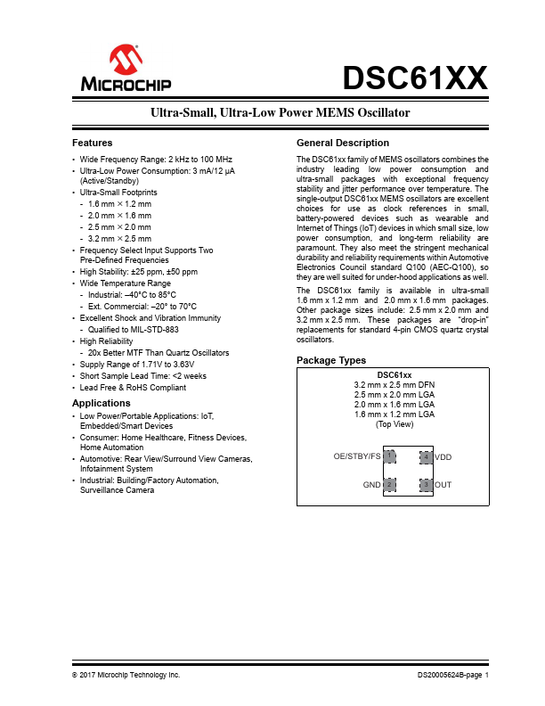 DSC6101 Microchip