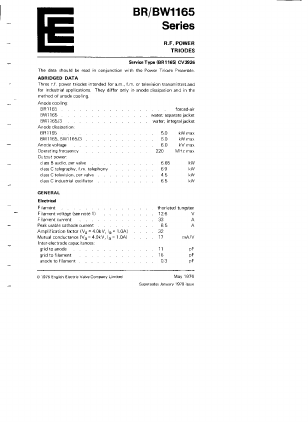 <?=BR1165?> डेटा पत्रक पीडीएफ